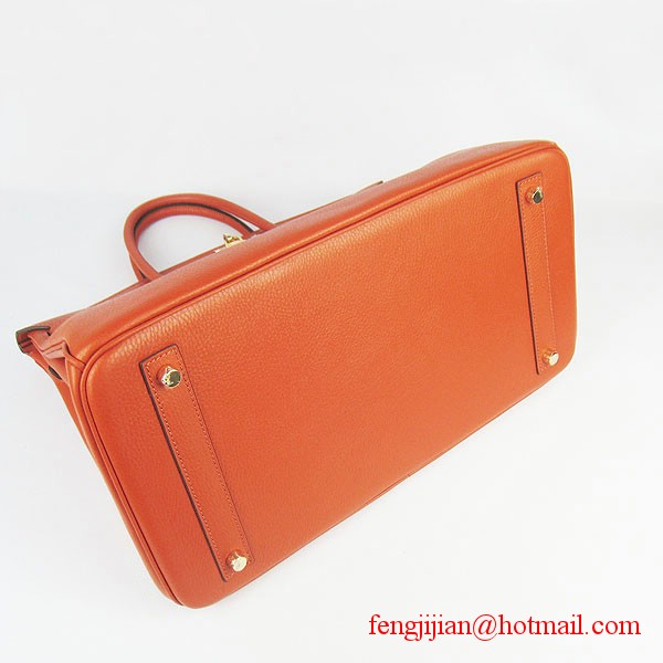 Hermes Birkin 40cm Togo Bag Orange 6099